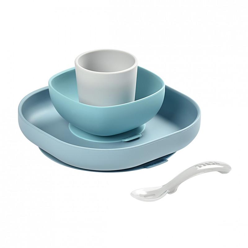 Beaba Silicone Suction 4pc Meal Set-4