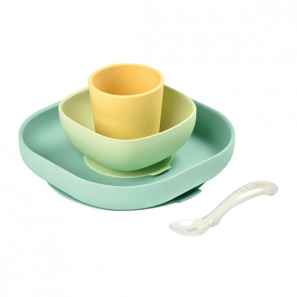Beaba Silicone Suction 4pc Meal Set-5