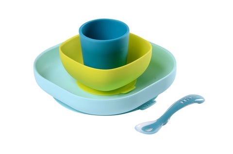 Beaba Silicone Suction 4pc Meal Set-6
