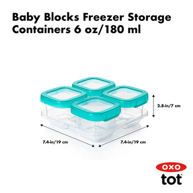 OXO Tot Baby Blocks Freezer Storage Containers 180ml-3