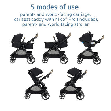 Maxi Cosi Zelia Pro 5-in-1 Travel System - Caspian Caviar-2