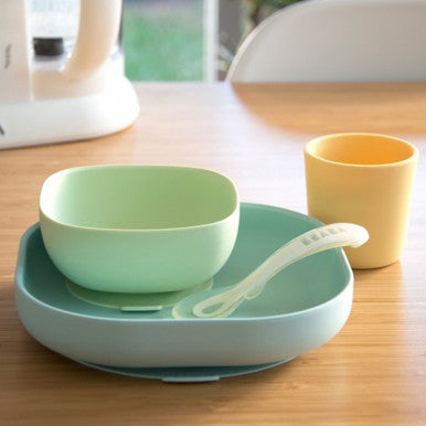 Beaba Silicone Suction 4pc Meal Set-1