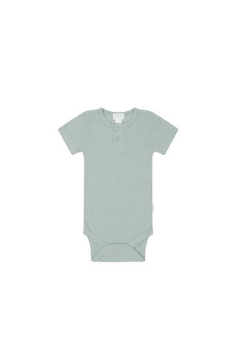 Buy Jamie Kay Organic Cotton Modal Darcy Rib Tee Bodysuit - Mineral Online - Babies Nz