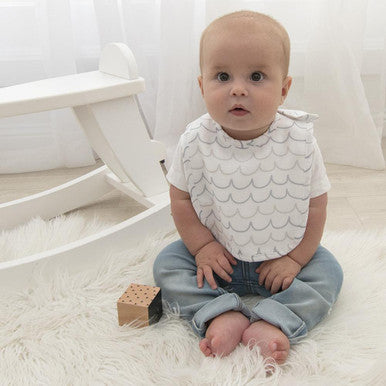 Buy Living Textile Muslin Baby Bibs - Whale of a Time (2pk) Online - Babies Nz