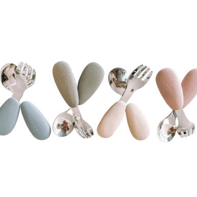 Buy Petite Eats Metal Cutlery Set (2pc) Online - Babies Nz
